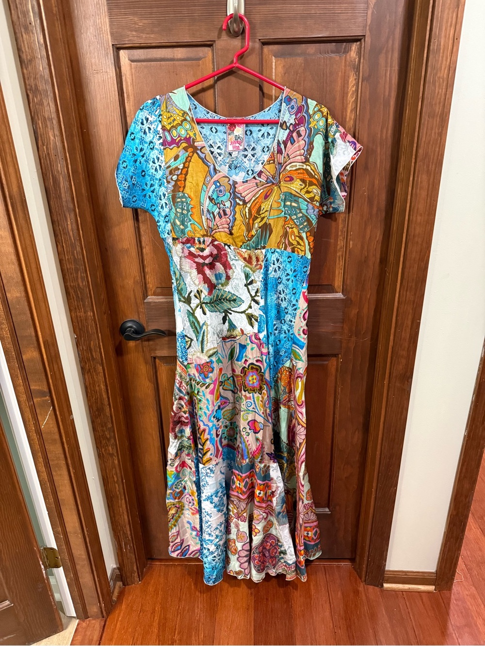 Johnny Was Patchwork Maxi Dress - Gillian Mix Size M